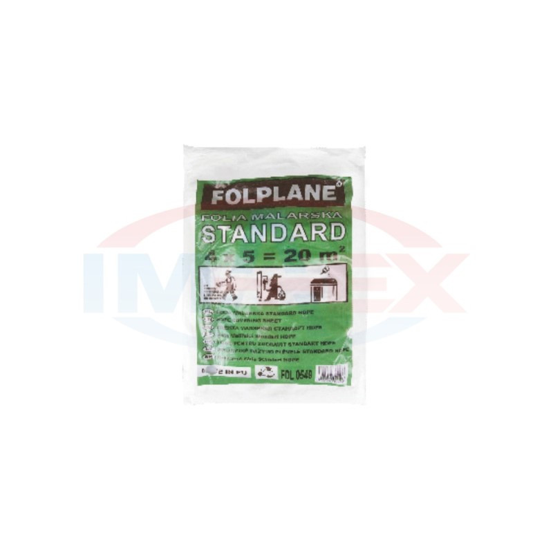Fólia maliarska HDPE 4x5m 7mikr.