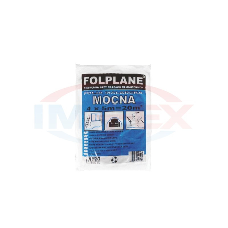Fólia maliarska LDPE 4x5m 30mikr.