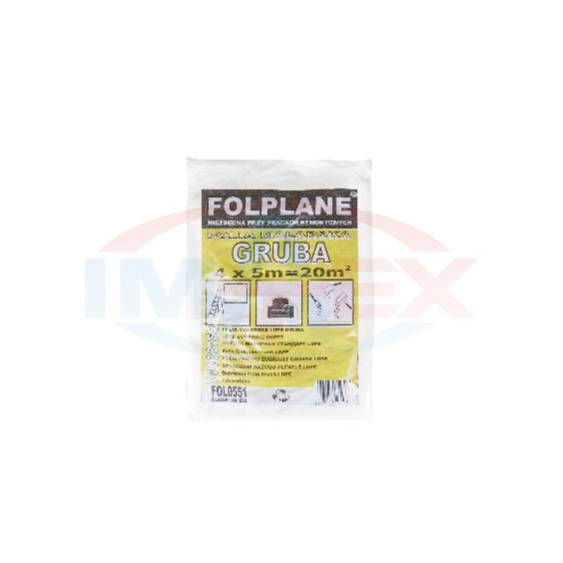Fólia stavebná LDPE 4x12,5m 15mik Fólia stavebná LDPE 4x12,5m 15mik