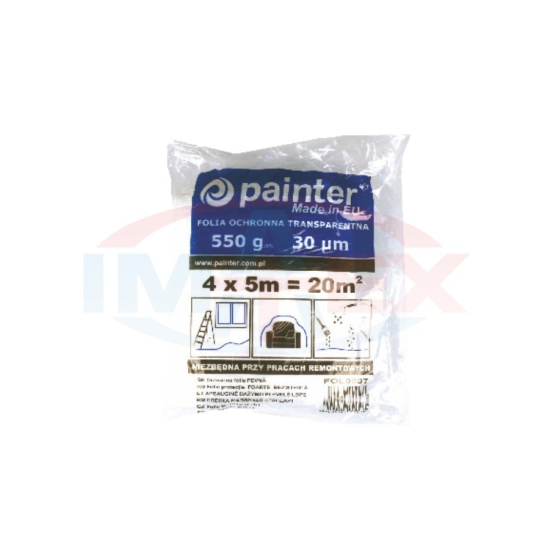 Fólia transparent HDPE 4x5m 30mik.