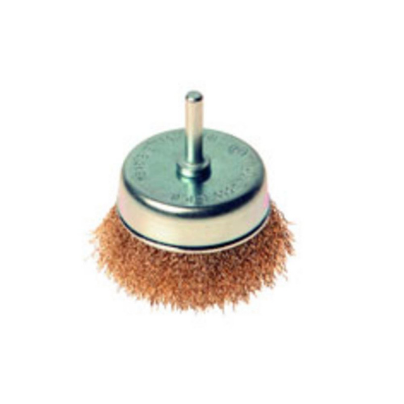 Kartáč rotačný hrnkový vlnitý stopka 75mm