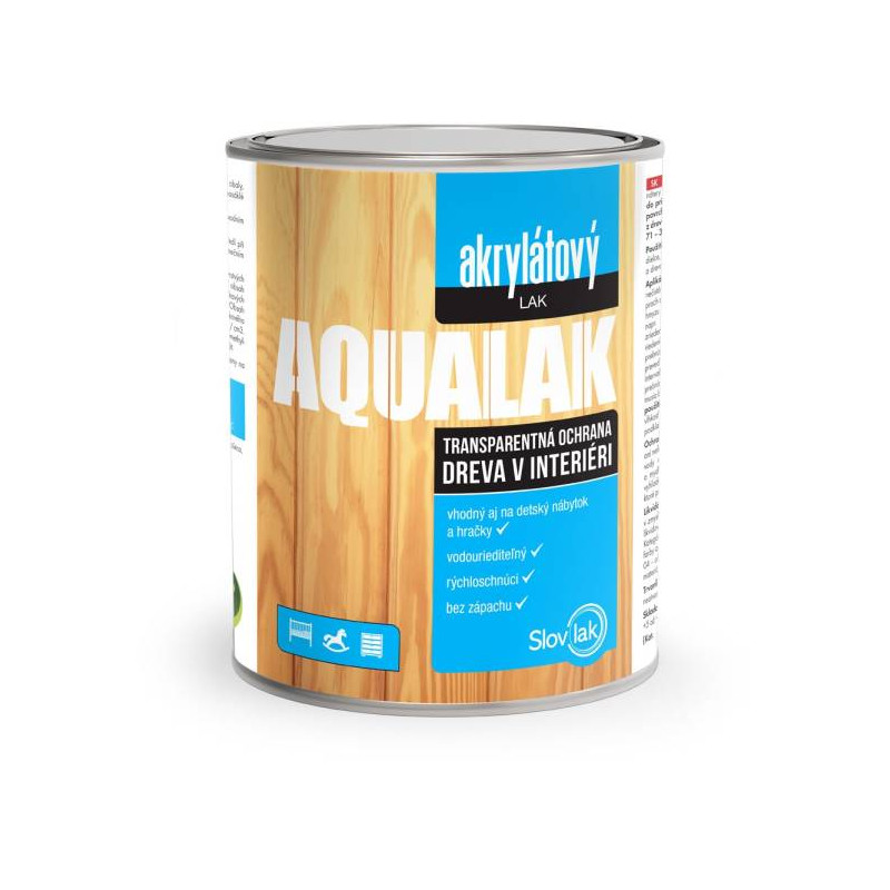 Aqualak bezfarebný lak 4L MAT