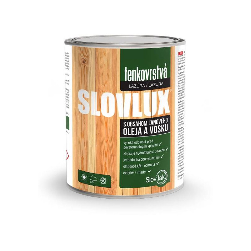 Slovlux tenká lazúra 2,5L dub Slovlux tenká lazúra 2,5L dub